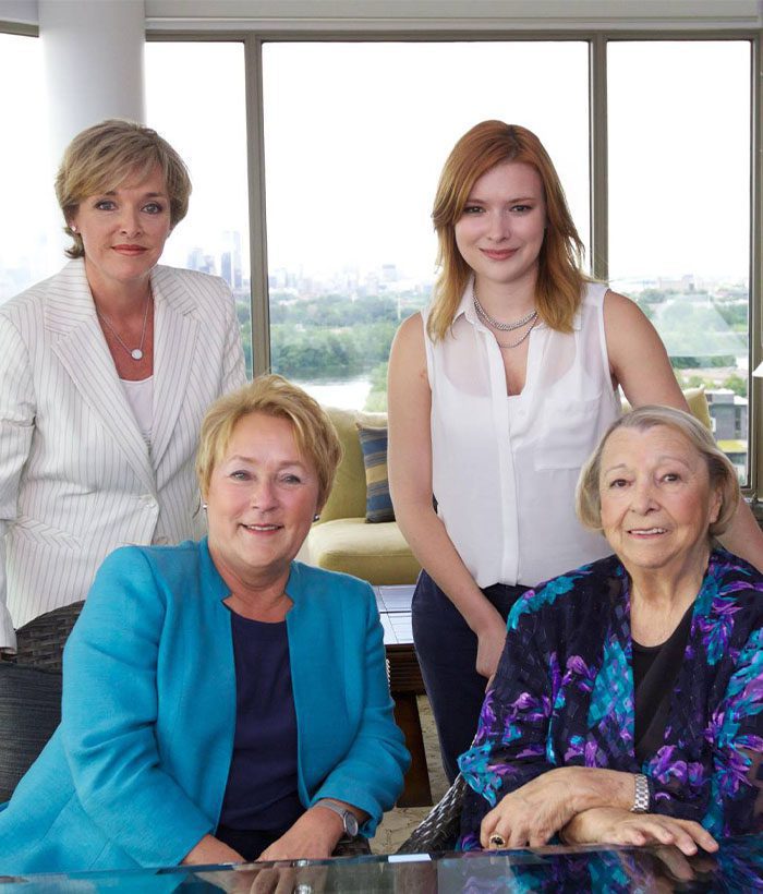 Sophie Thibault, Pauline Marois, Lise Payette et Flavie Payette-Renouf