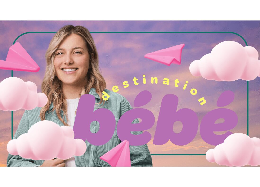 Alexandra Lapierre nous partage l’aventure de sa maternité en toute intimité dans DESTINATION BÉBÉ