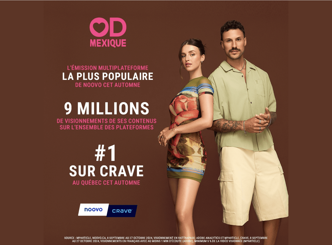 OD MEXIQUE | 9 millions de visionnements et #1 sur Crave!